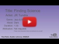 Finding Science JR Tundra Jazz Blues Dark YouTube Audio Library BGM