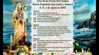 preview picture of video 'Fiestas del Carmen 2013 - Explanada del Puerto Espíndola de San Andrés y Sauces (04/08/13)'