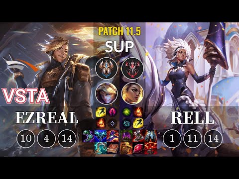HLE Vsta Ezreal vs Rell Sup - KR Patch 11.5