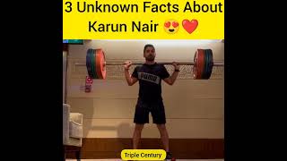3 Unknown Facts About Karun Nair 😍❤️#youtubeshorts #shorts #karunnair #cricketpawri #cricketnews #rr