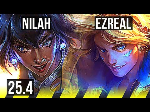 NILAH & Yuumi vs EZREAL & Zoe (ADC) | 40k DMG | EUW Master | 25.4