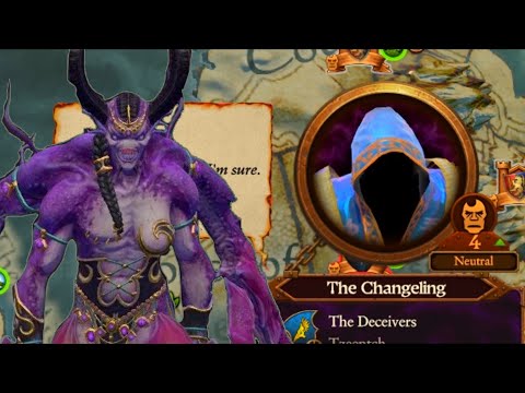 The Changeling's Diplomacy Lines for Slaanesh's factions. Total War Warhammer 3
