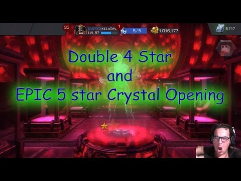 Double 4 Star and EPIC 5 Star Crystal Opening - Marvel Contest of Champions