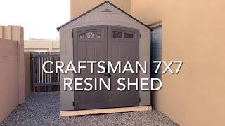 Craftsman Resin Shed Review - Is it worth it