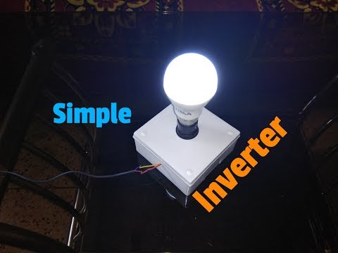 How To Make A Simple Inverter Circuit At Home..Simple 12 Volt Inverter... Video
