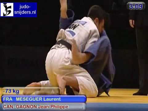 Judo 2009 Birmingham: Meseguer (FRA) - Cagnon (CAN) [-73kg].