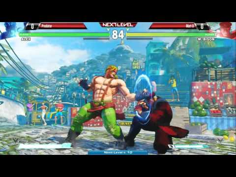 SF5 @ NLBC v.10 - Predator (Alex) vs MattD (M. Bison) [720p/60fps]