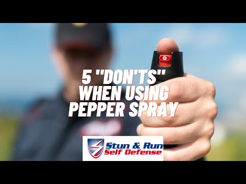 5 Mistakes When Using Pepper Spray (Don'ts)
