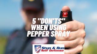 5 Mistakes When Using Pepper Spray (Don