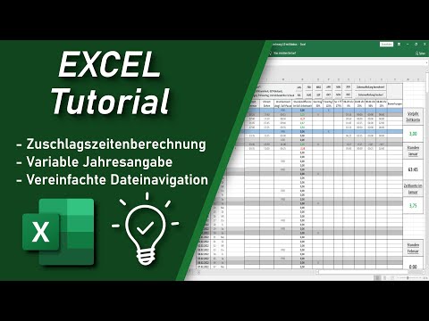 Zeiterfassung/Stundenzettel/Arbeitsnachweis in Excel [UPDATE mit neuen Funktionen]