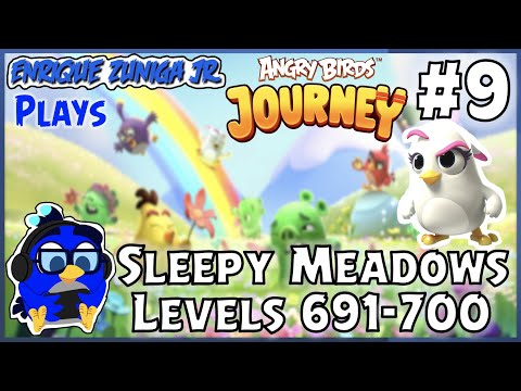 SLEEPY MEADOWS! 🌸🌈 / LEVELS 691-700! - Angry Birds Journey Gameplay #9