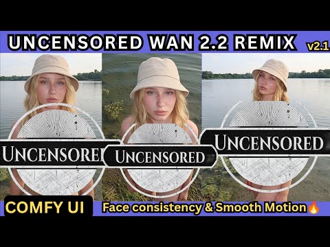 Uncensored WAN 2.2 Remix v2.1 in ComfyUI - Next-Level Consistency & Smooth Flow
