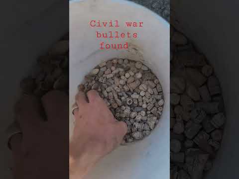 Civil  war bullets  found at scrap  yard about to be melted down  saved I bought 5 pounds #civilwar