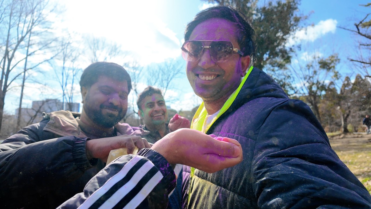Holi mein ragad diya II INDIAN IN JAPAN II Rom Rom Ji