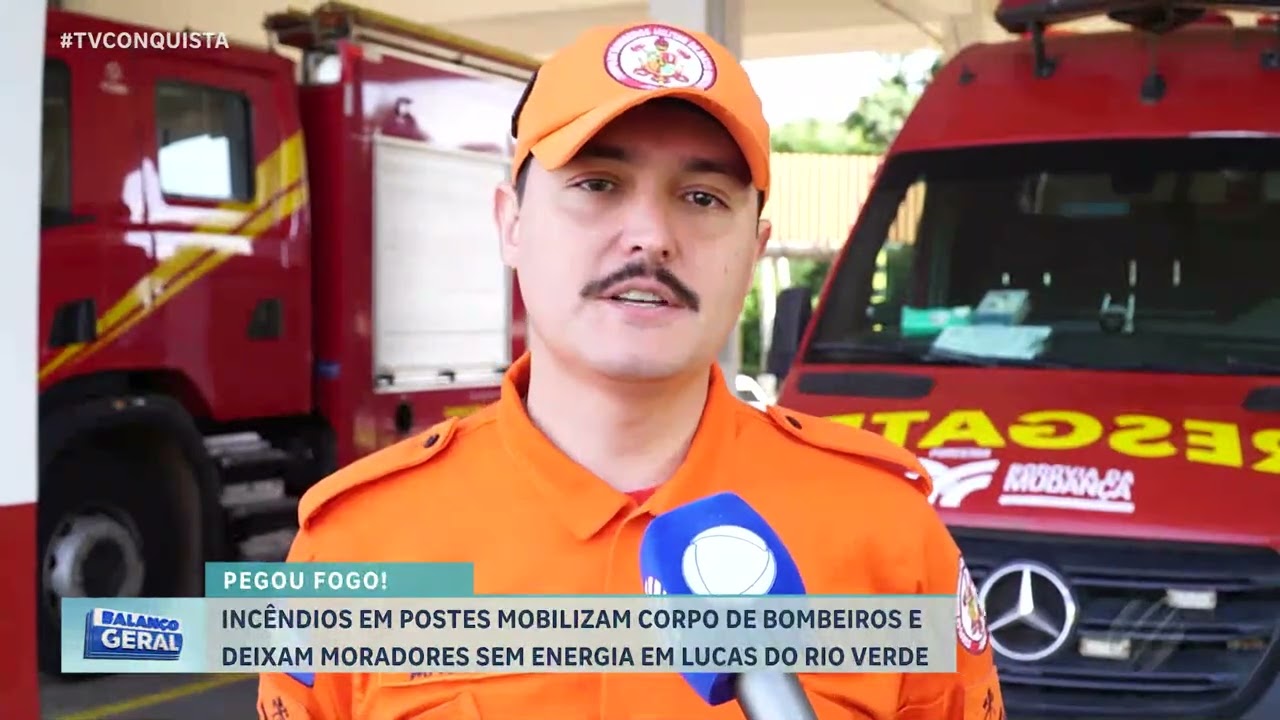 Incêndio em postes deixa bairro sem energia em Lucas do Rio Verde