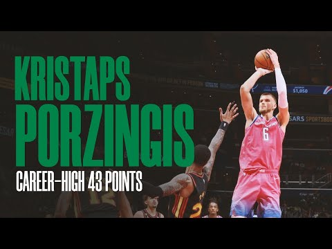 Kristaps Porzingis career-high 43 points vs Atlanta Hawks (03/08/2023)