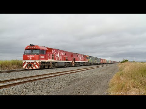 2AM5 Pacific National Intermodal Container Freight Train (24/11/2020) - PoathTV Australian Railways