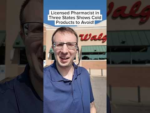 DON'T take these cold/flu medications! #pharmacy #asmr #asmrtriggers