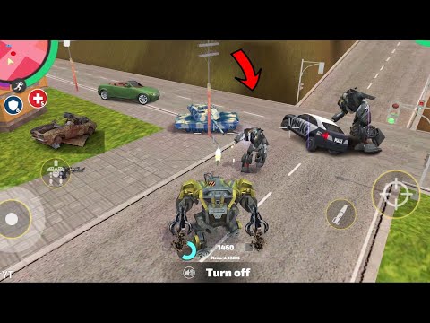 Rope Hero Vice Town - (BD 100 Ground Assault Machine 4X Hands Fight Tanks and Police Helicopter - HD