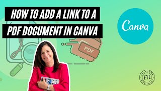 How to add a link to a PDF document in Canva