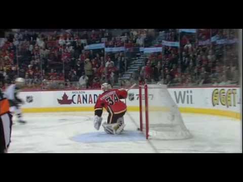 Cal Clutterbuck's Goal + Greg Zanon Tweaking Cal's Nose (January 19 2011)