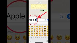 Add Apple Logo Emoji In Your Keyboard #shorts #iphone #apple