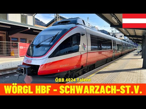 Führerstandsmitfahrt Wörgl - Schwarzach-Sankt Veit (Salzburg-Tirol-Bahn, Österreich) 4K