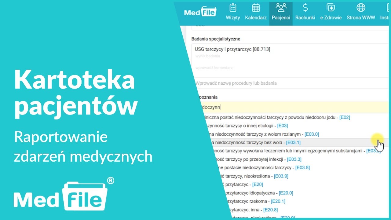 Raportowanie zdarzeń medycznych