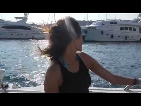 Cruising the waters of Mykonos,Greece with Stamie K. & Tracy Ryerson- Summer 2012