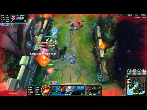 Teemo Survives Tower Dive vs. Jarvan and Yasuo