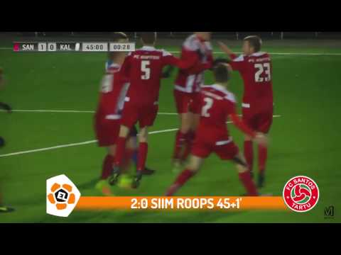 34. voor: Tartu FC Santos - JK Tallinna Kalev 2:0 (2:0)