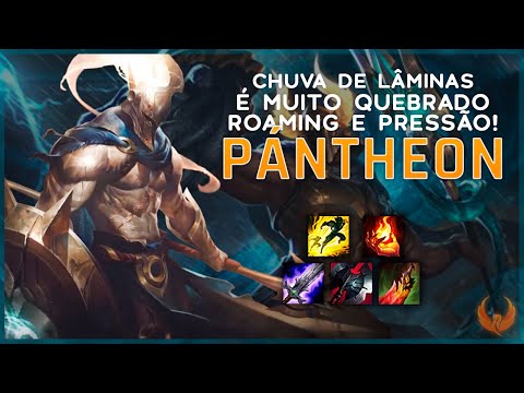 CHUVA DE LÂMINAS É MUITO QUEBRADO *ROAMING E PRESSÃO ABSURDA* - PANTHEON MID GAMEPLAY [PT-BR]