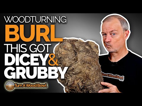 Burl Wood Turned Bowl – Dicey Woodturning Video