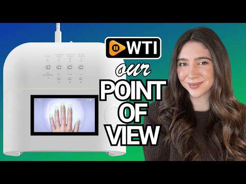 AI UV LED Nail Lamp for Gel Nails - O NAIL AI Smart Precision Scan Reduces UV Exposure - WTI product video review