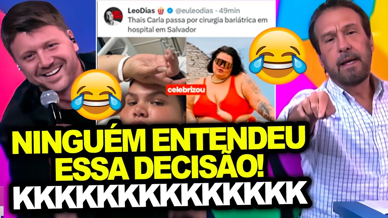 PÂNICO ABRE O JOGO E MANDA A REAL SOBRE A POLÊMICA BARIATIRCA DA THAÍS CARLA