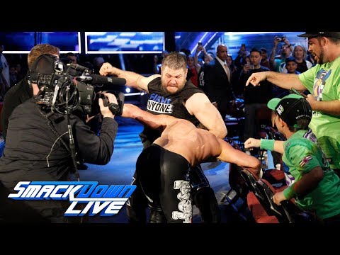 Kevin Owens & Sami Zayn attack Dolph Ziggler and Baron Corbin: SmackDown LIVE, Feb. 13, 2018