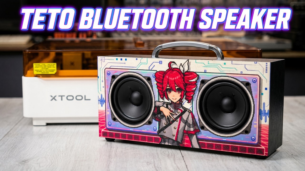 Teto Bluetooth Speaker con pezzi di recupero - Prima Parte, con xTool M2 Laser Printer