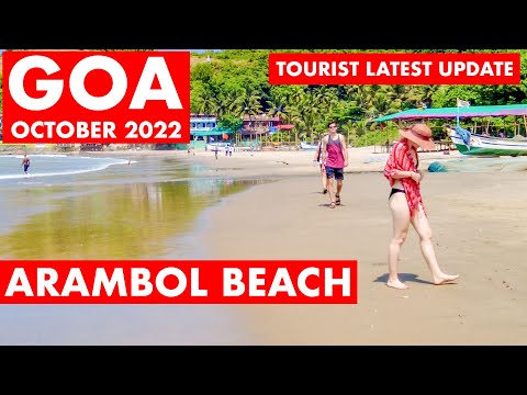 Arambol Beach - October 2022 | Goa Vlog | Shacks, Watersports | Goa | Goa 2022 | Russian Beach |