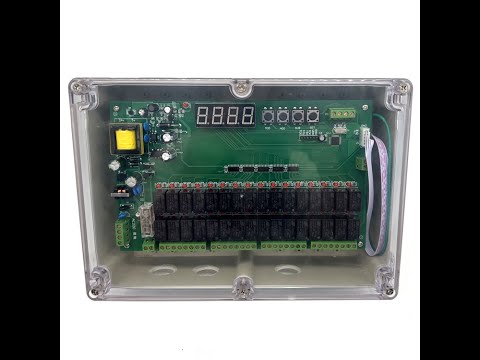 64 Lines Dust Collector Pulse Jet Solenoid Valve Sequential Timer Controller 24VDC 220VAC