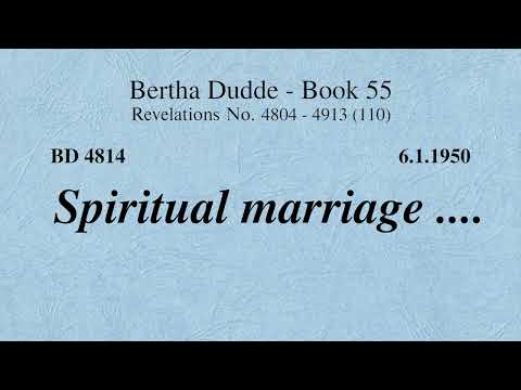 BD 4814 - SPIRITUAL MARRIAGE ....