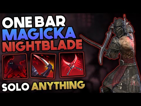 Powerful Solo One Bar Magicka Nightblade Build - Solo Anything, Even Dungeons | ESO - Update 44
