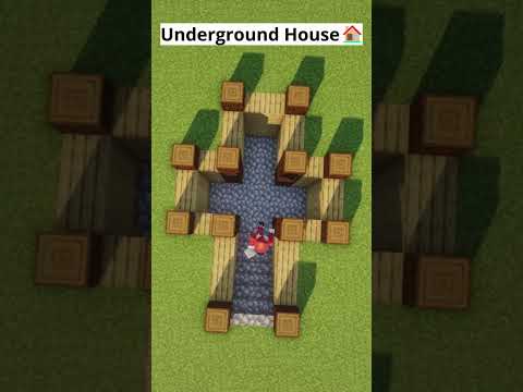 EPIC Underground House Build in Minecraft! 😱 #shorts