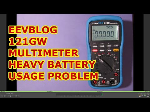 EEVblog 121GW multimeter drains batteries too fast