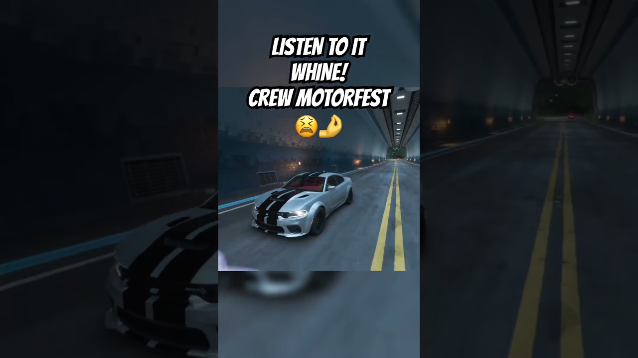 LISTEN TO THE WHINE! (CREW MOTORFEST HELLCAT GAMEPLAY) #shorts