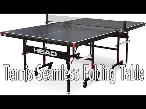 HEAD Summit USA Table Tennis Seamless Folding Table with Competition Grade Net Stays Flat - No Dips