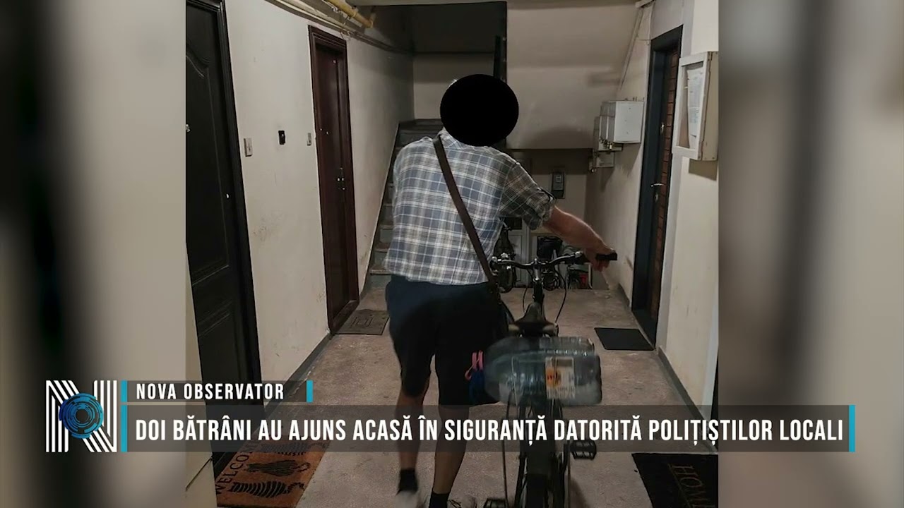 Doi bătrâni au ajuns acasă în siguranță datorită polițiștilor locali