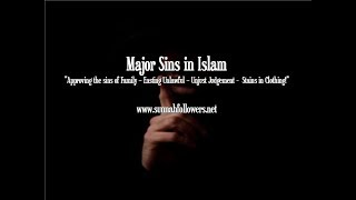 Major Sins in Islam - Approving Sins - Unjust Judgement - Stains