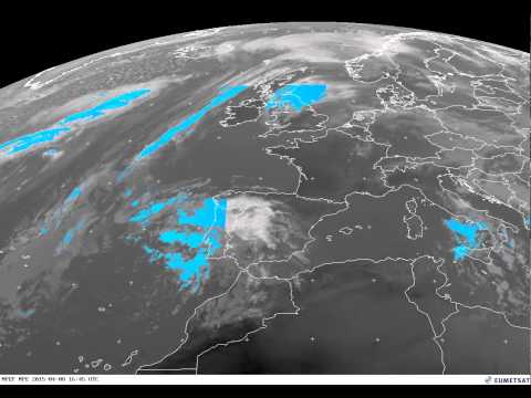 Europe percipation/clouds timelapse 08-04-2015
