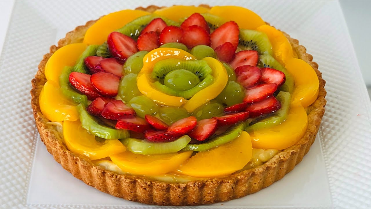 TARTALETA DE FRUTAS CON CREMA PASTELERA Y BRILLO CASERO | POSTRES CON IXCHEL